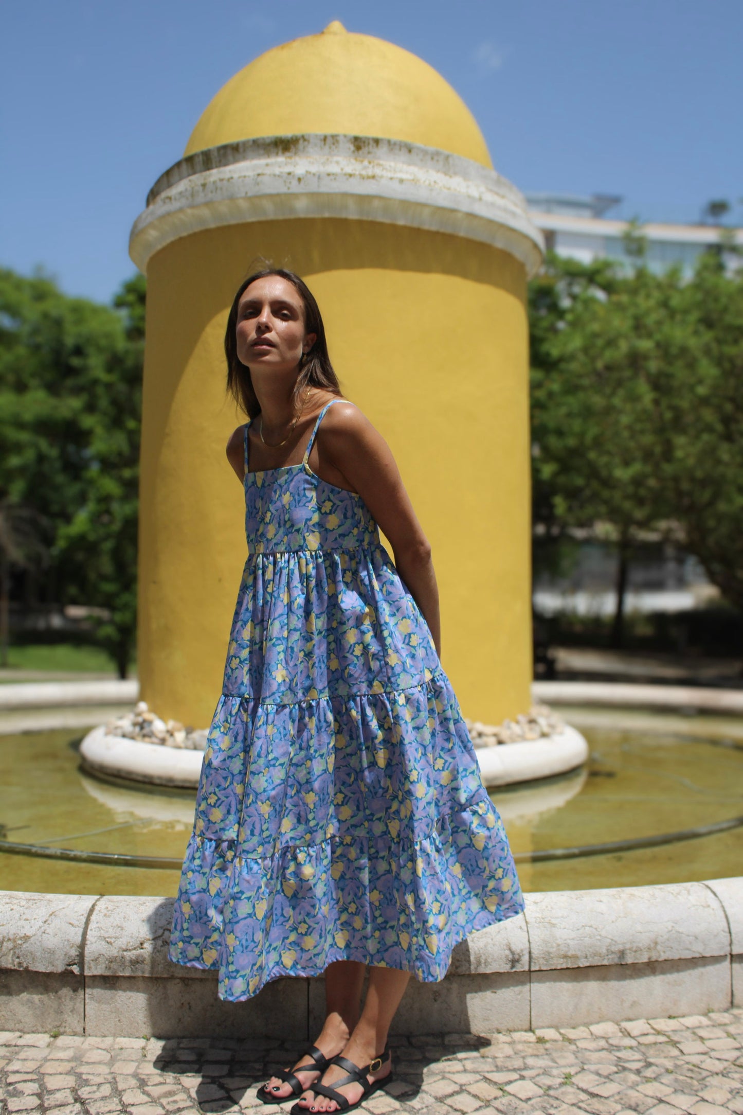 BLUE GARDEN DRESS