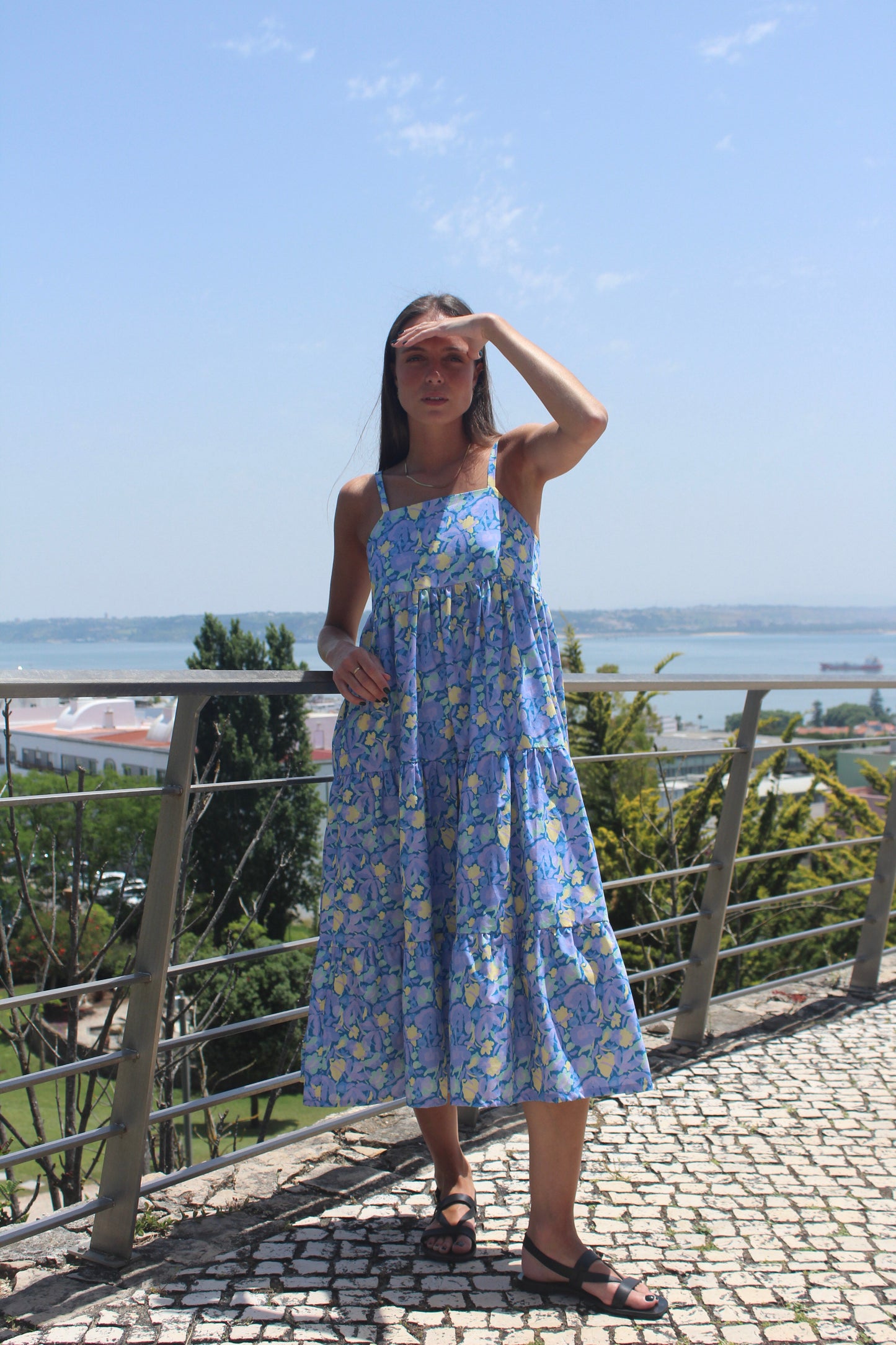 BLUE GARDEN DRESS