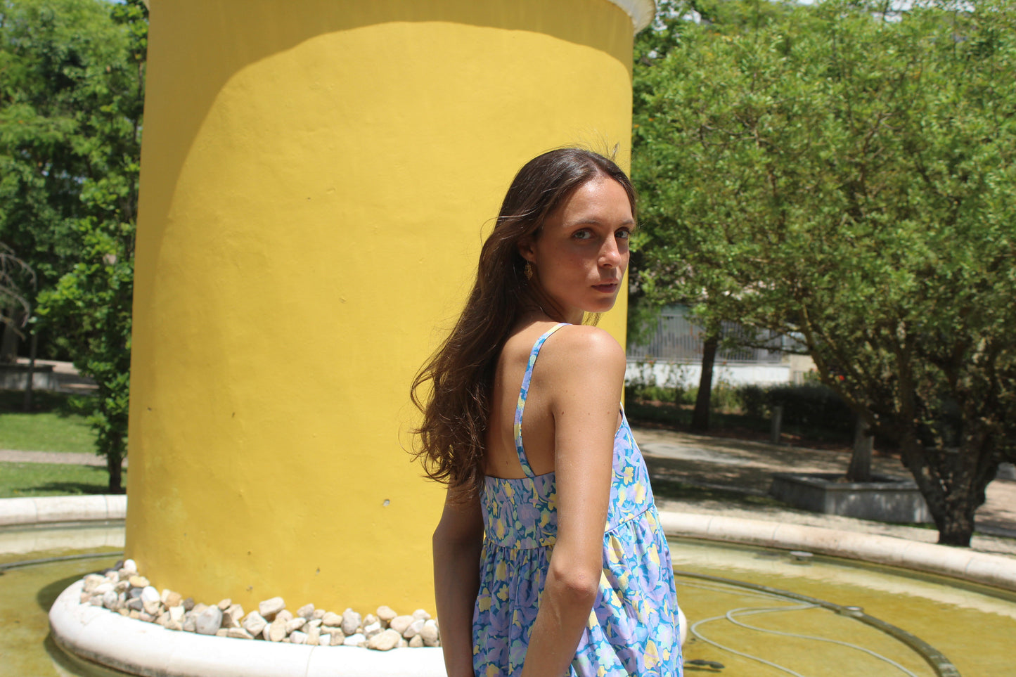 BLUE GARDEN DRESS